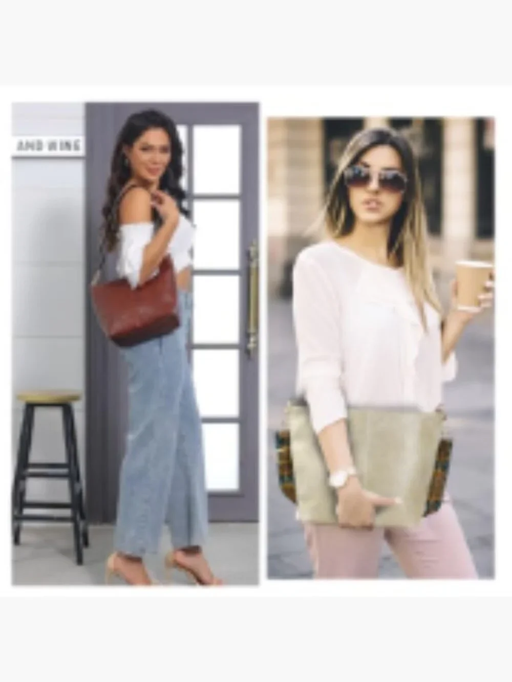 Vegan Leather Crossbody Bag Hobo Shoulder Purse with Zipper Handbag for Women